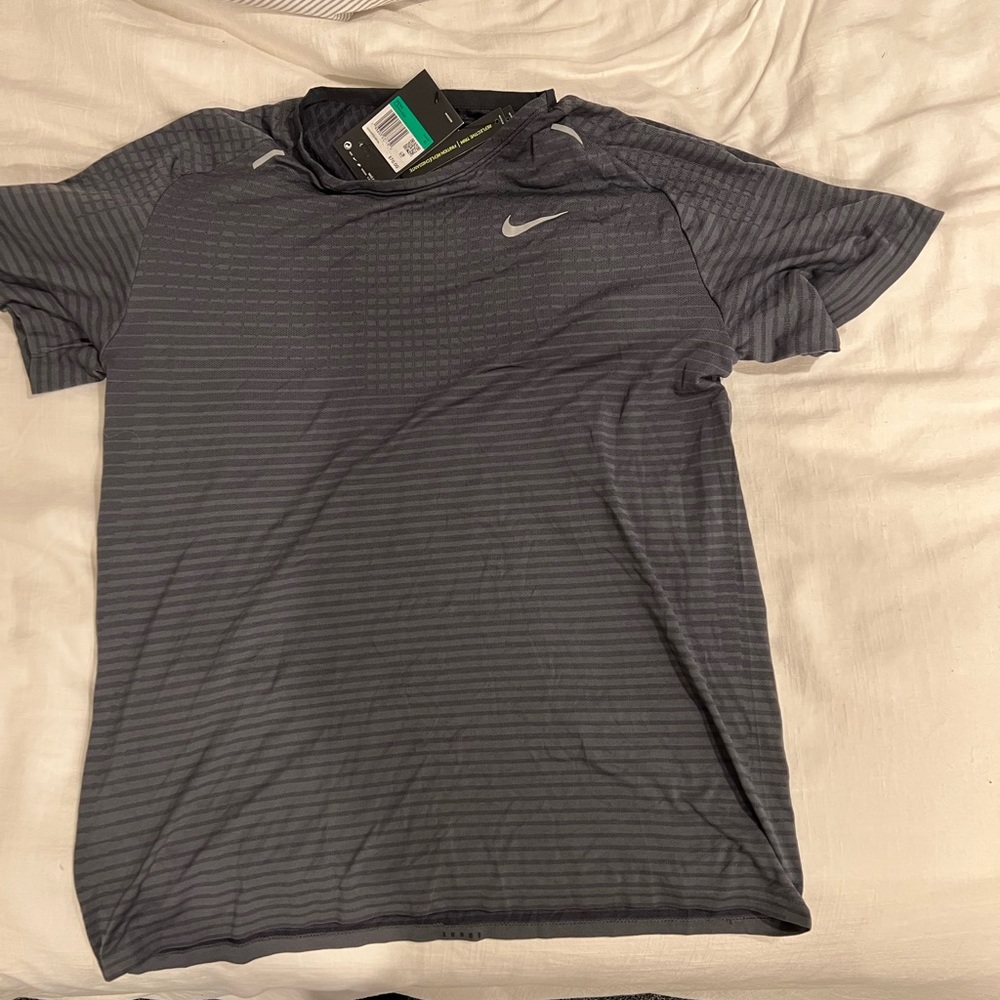 Nike Mens Techknit Ultra Dri Fit Running Top Black -  Size XL NWT